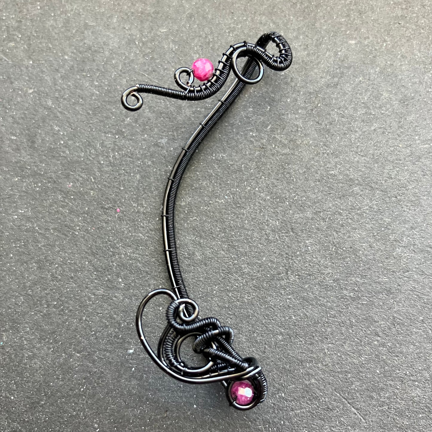 Magic Garden black ruby ear wrap