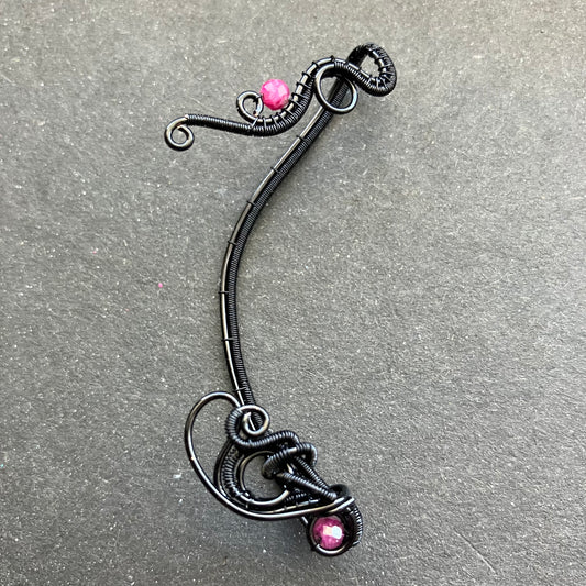 Magic Garden black ruby ear wrap