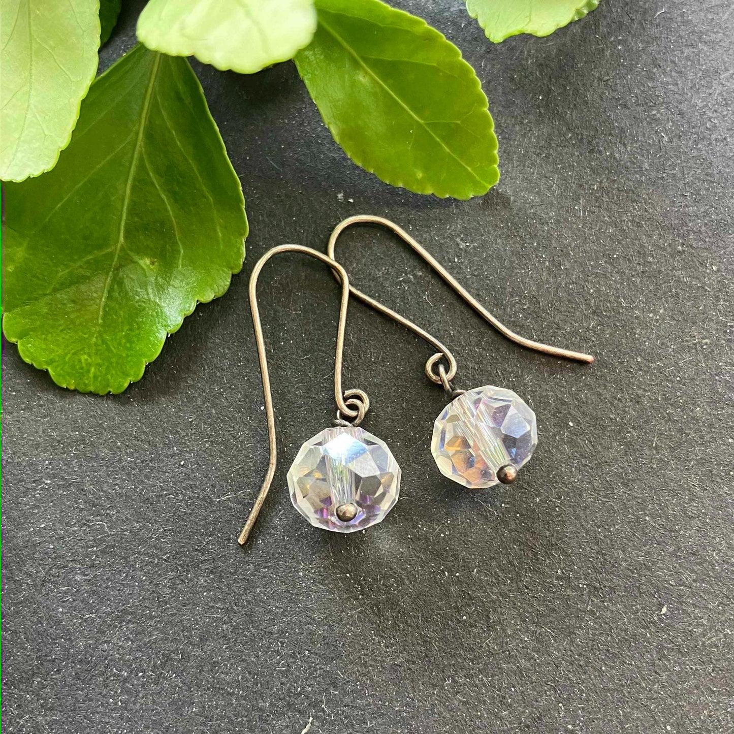 Small silver plated earring