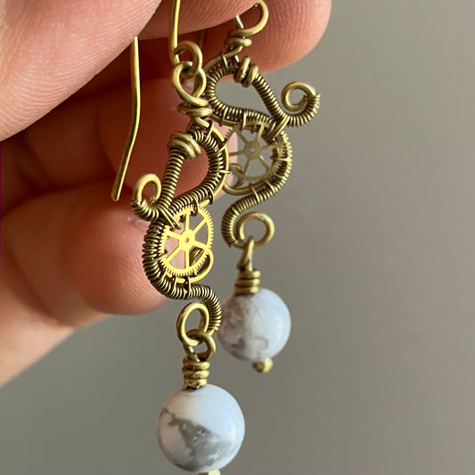 MOON PRINCESS steampunk earrings