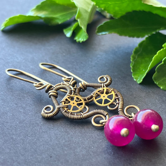 MARS PRINCESS steampunk earrings