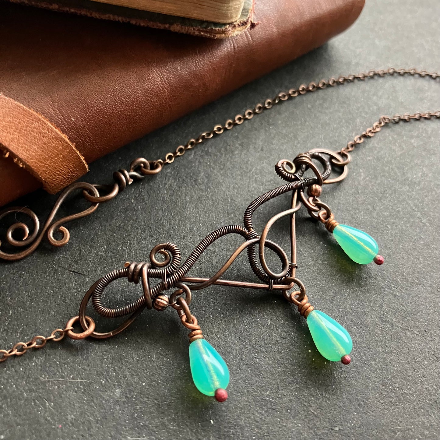 FREEDOM copper turquoise necklace