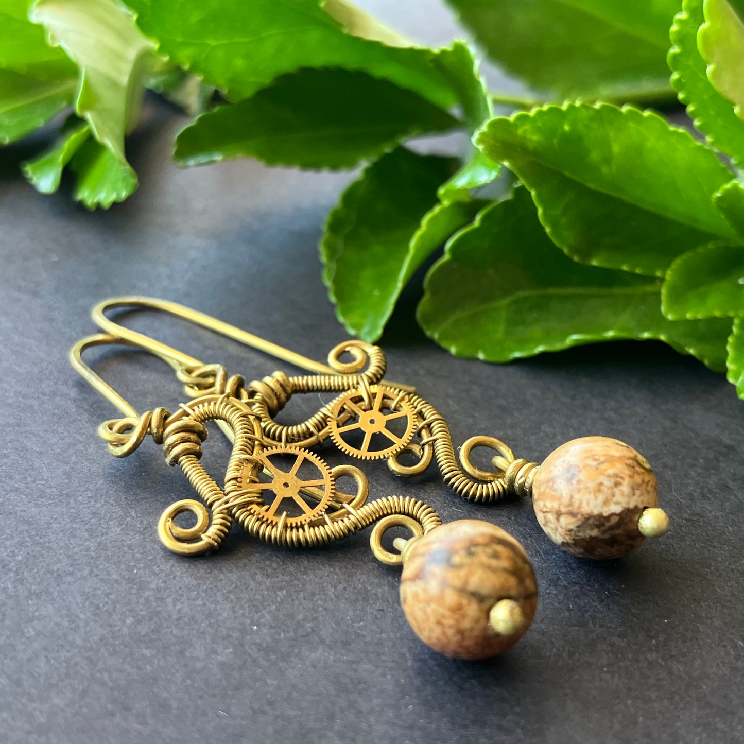 JUPITER HERCEGNŐ steampunk fülbevaló