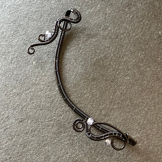 Magic Garden black iolite ear wrap