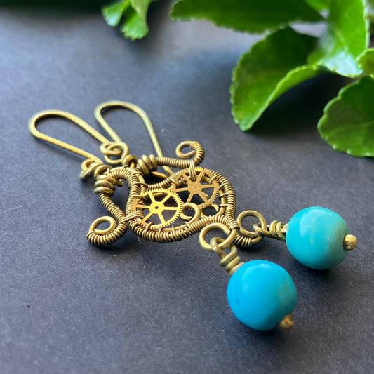 URANUS PRINCESS steampunk earrings