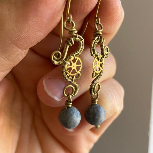 MERCURY PRINCESS steampunk earrings