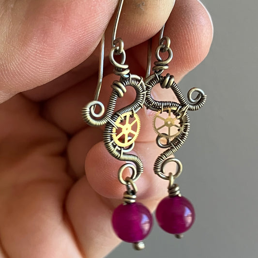 MARS PRINCESS steampunk earrings