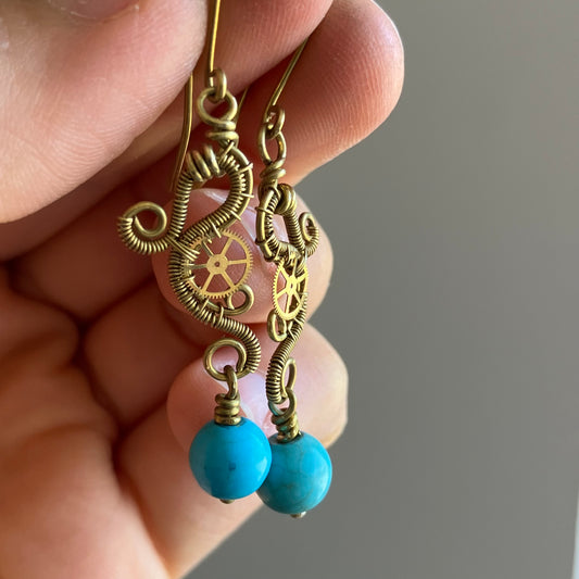 URANUS PRINCESS steampunk earrings