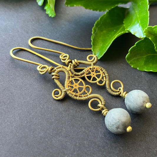 MERCURY PRINCESS steampunk earrings