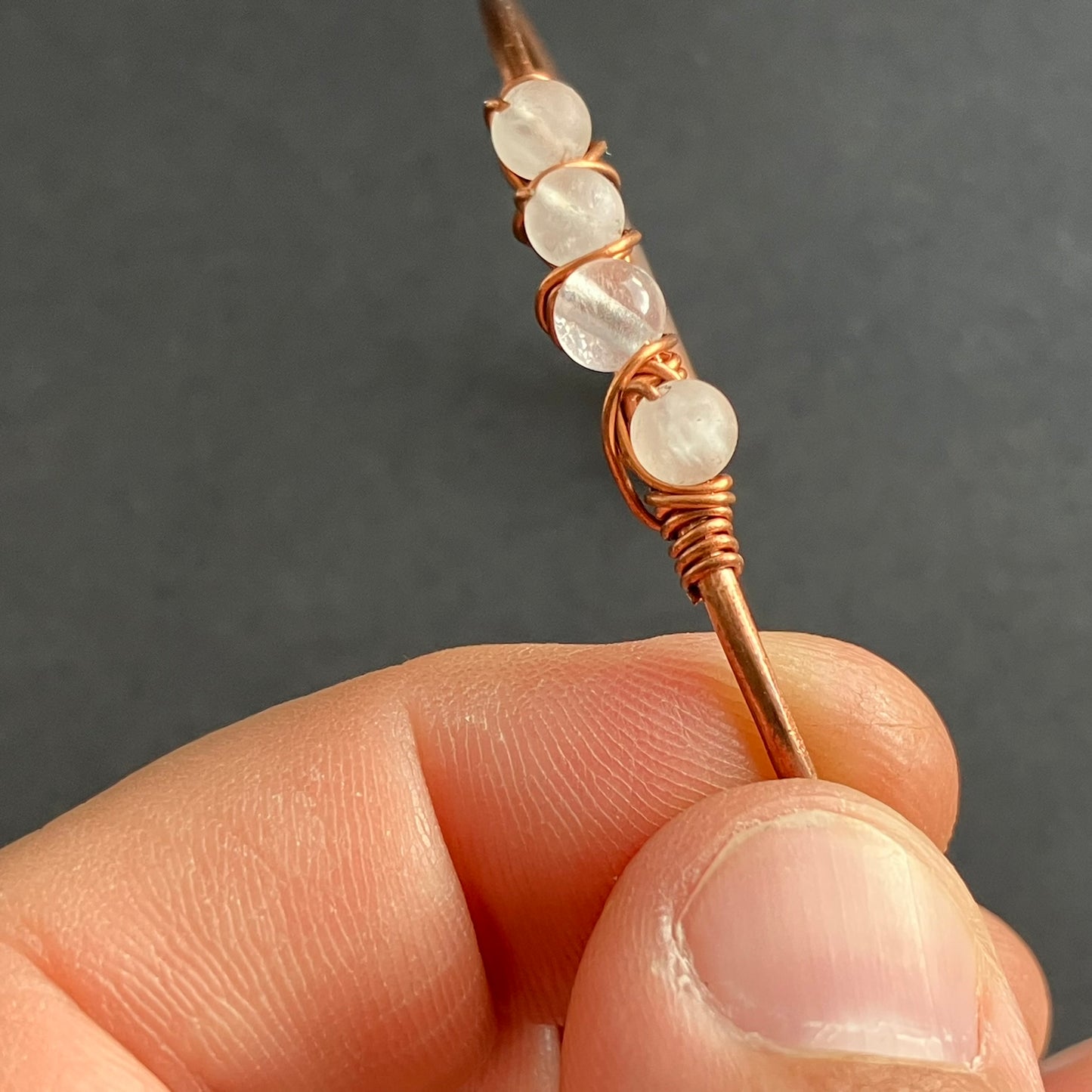 WILDFLOWER copper rosequartz bracelet