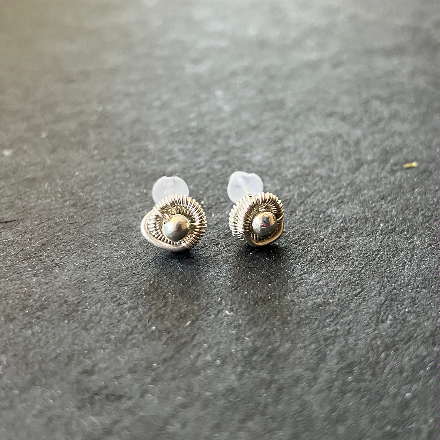 BASICS - silver plated stud earrings