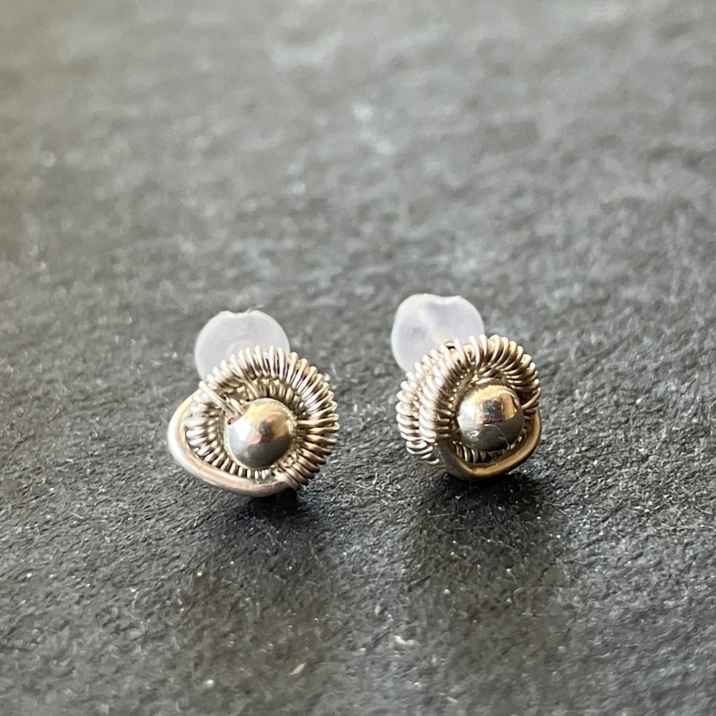 BASICS - silver plated stud earrings