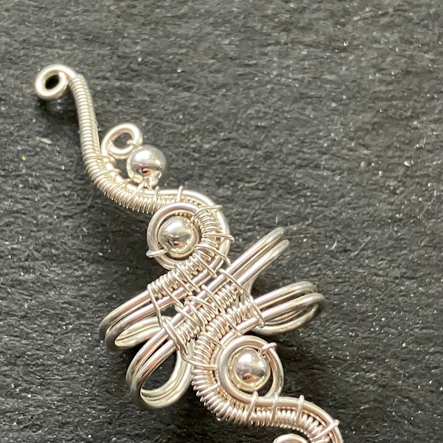 BASICS - long silver plated ear cuff