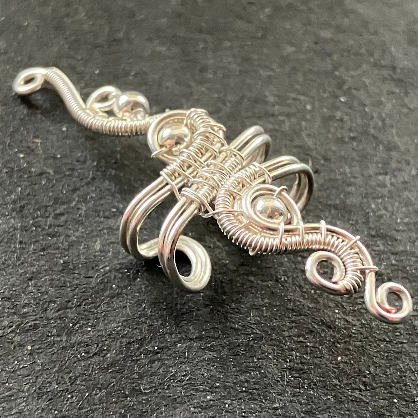 BASICS - long silver plated ear cuff
