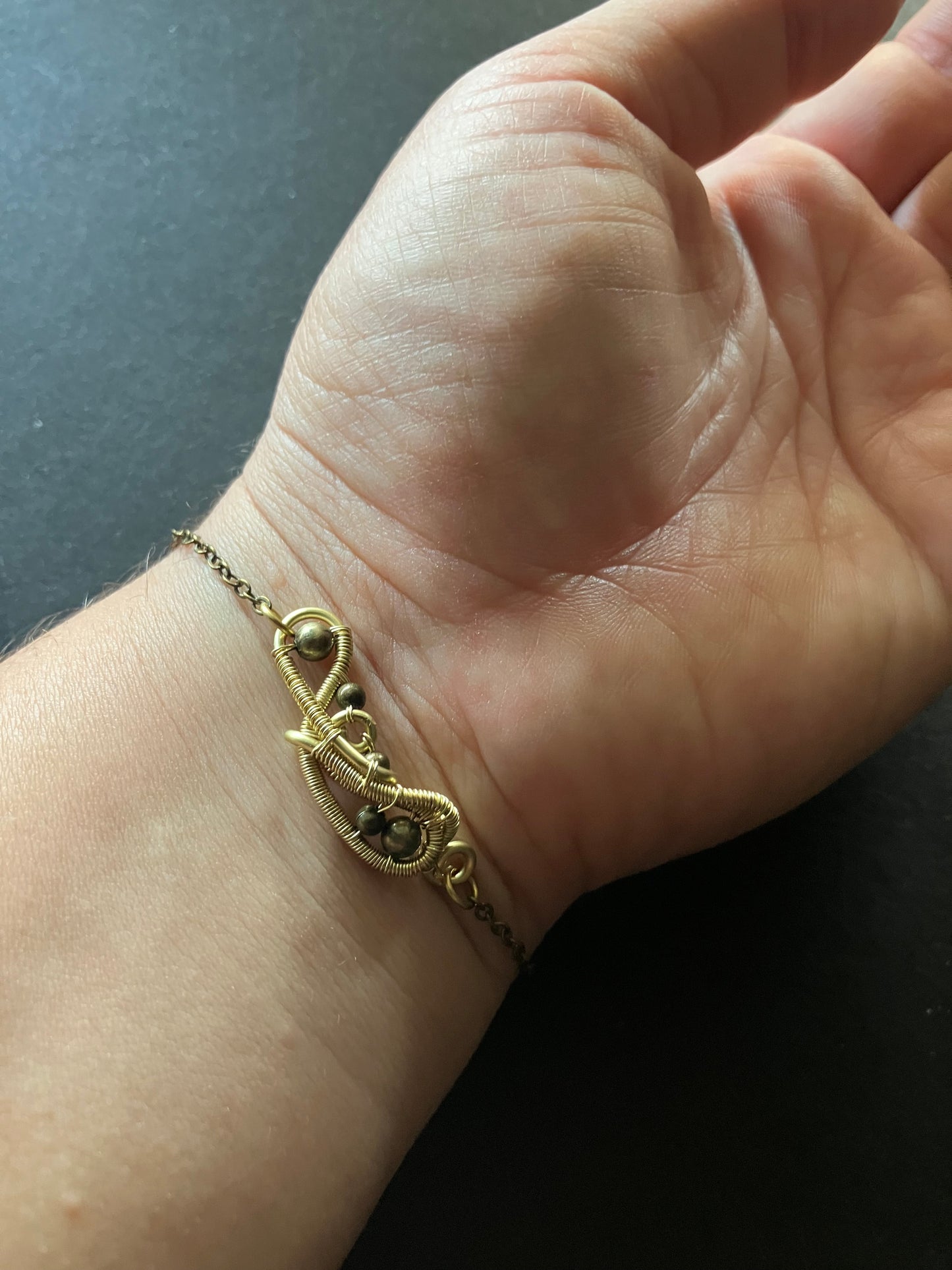 BASICS - brass chain bracelet