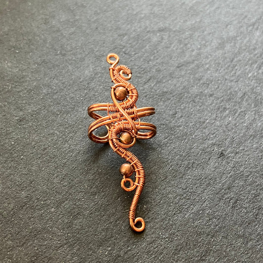 BASICS - big copper ear cuff