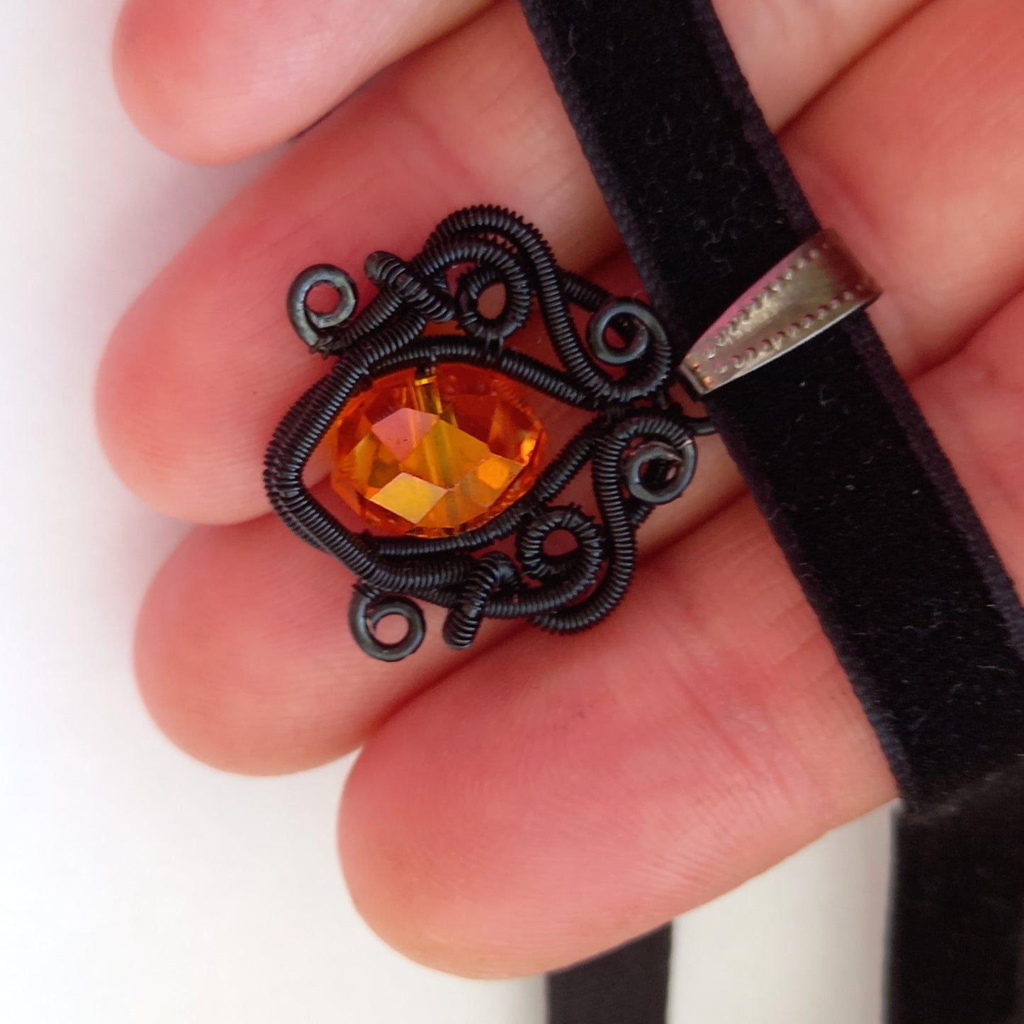 PHOENIX orange choker