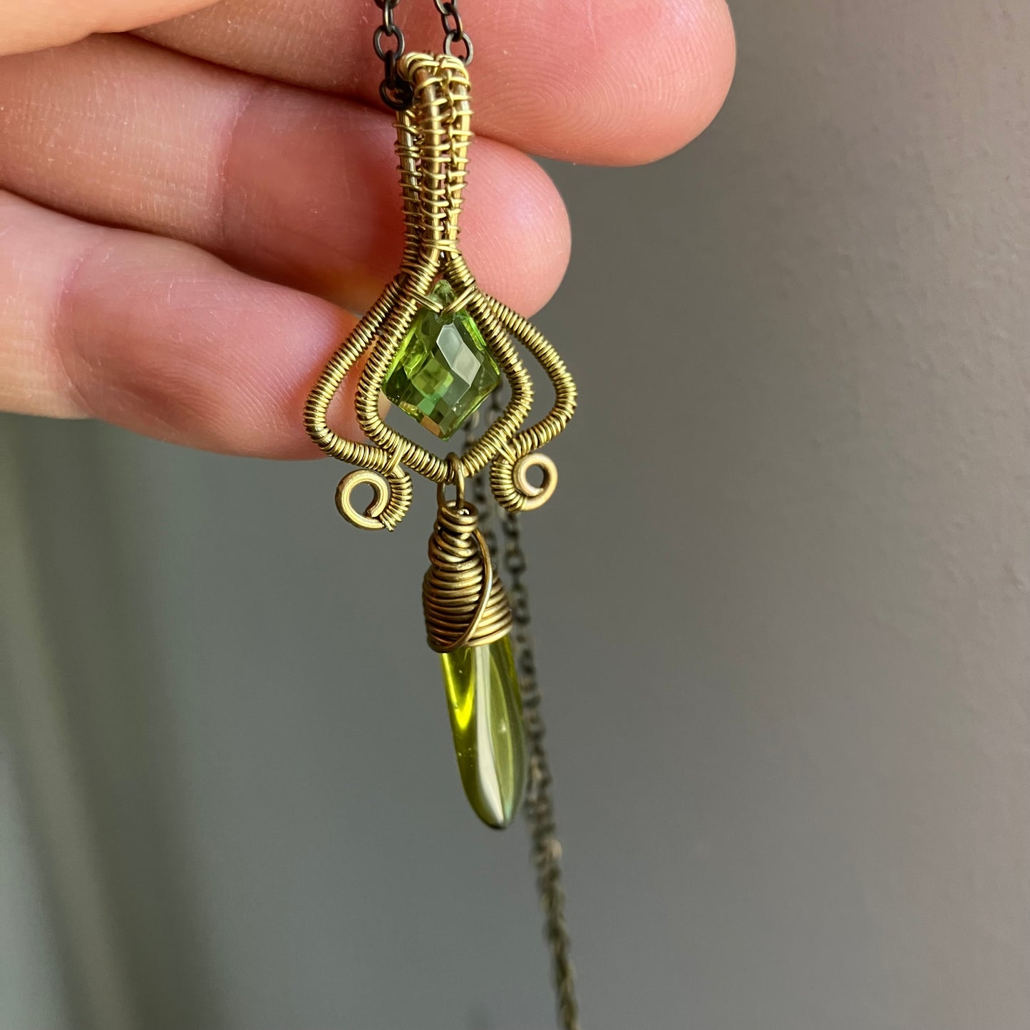 KEMET green pendant