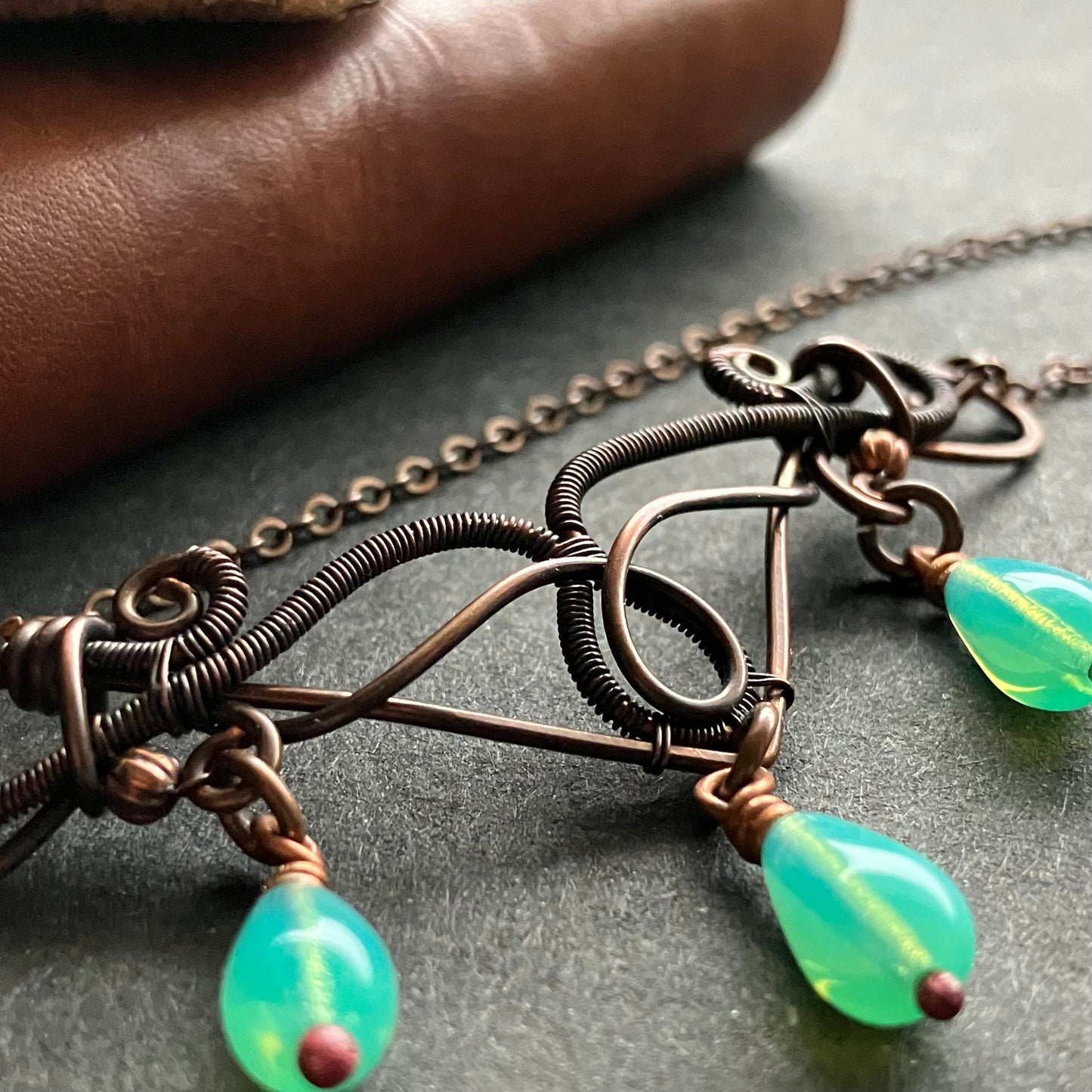 FREEDOM copper turquoise necklace