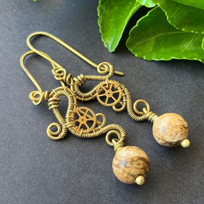 JUPITER HERCEGNŐ steampunk fülbevaló