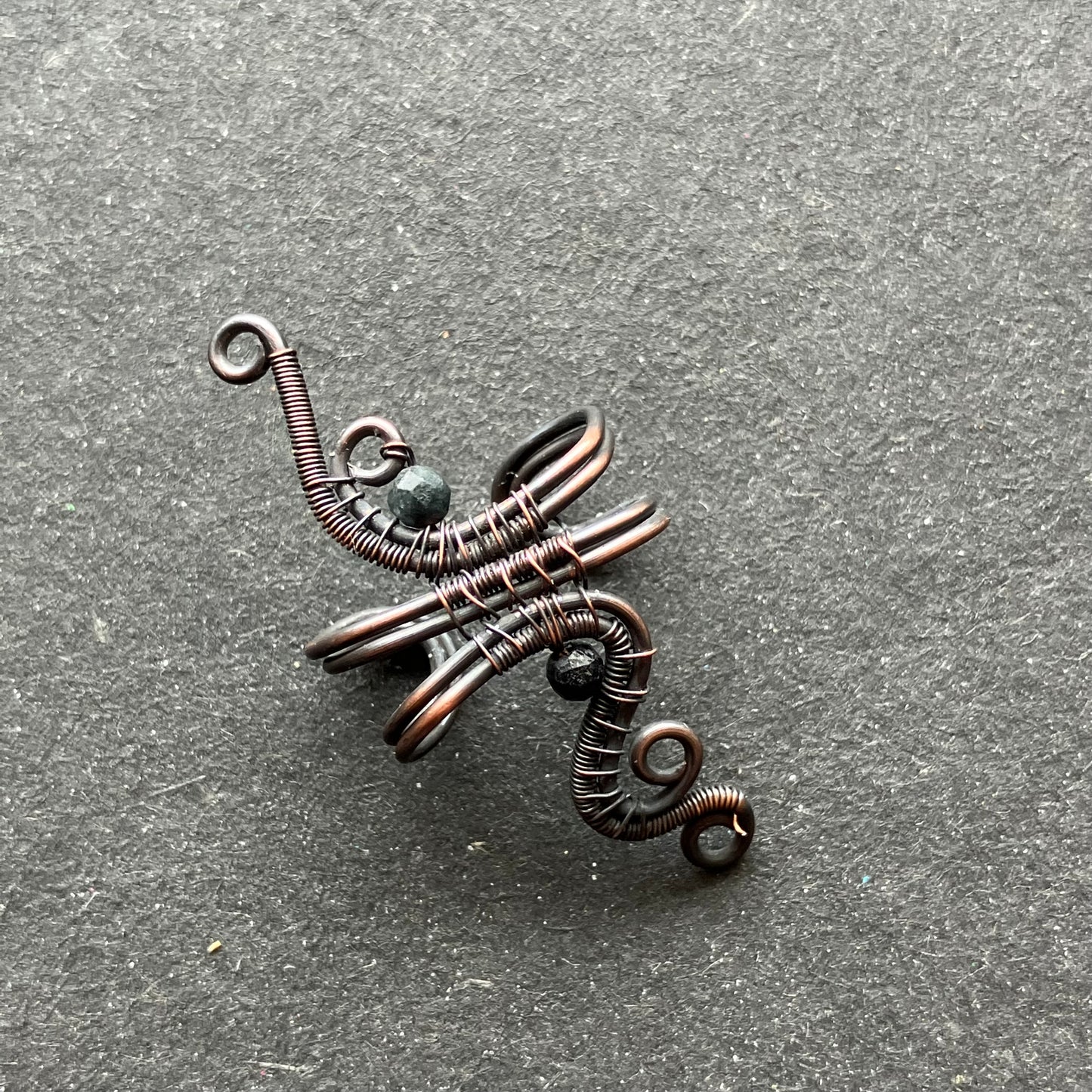 PHOENIX copper black tourmaline ear cuff