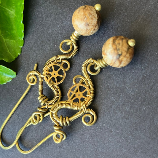JUPITER HERCEGNŐ steampunk fülbevaló