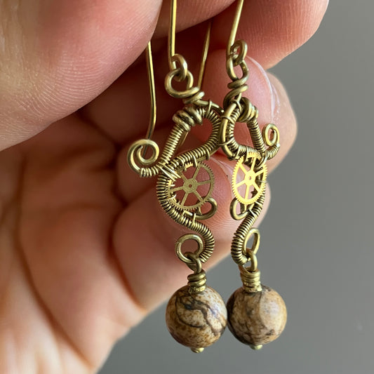 JUPITER HERCEGNŐ steampunk fülbevaló