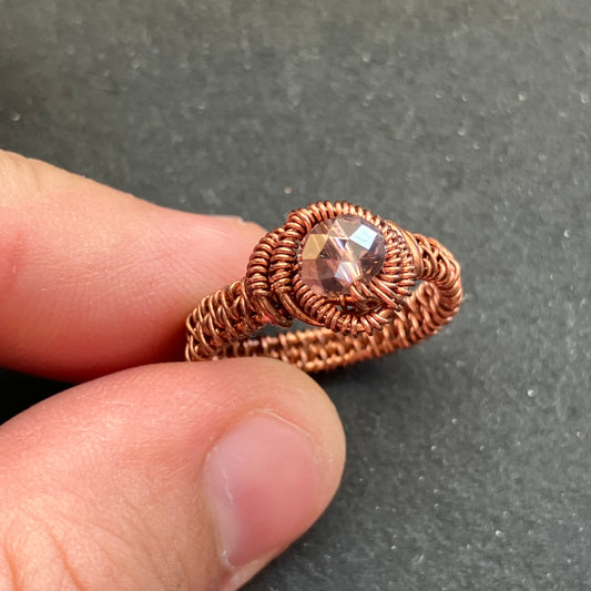 Last of Glass - copper ididascent ring