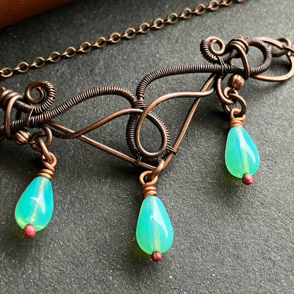 FREEDOM copper turquoise necklace