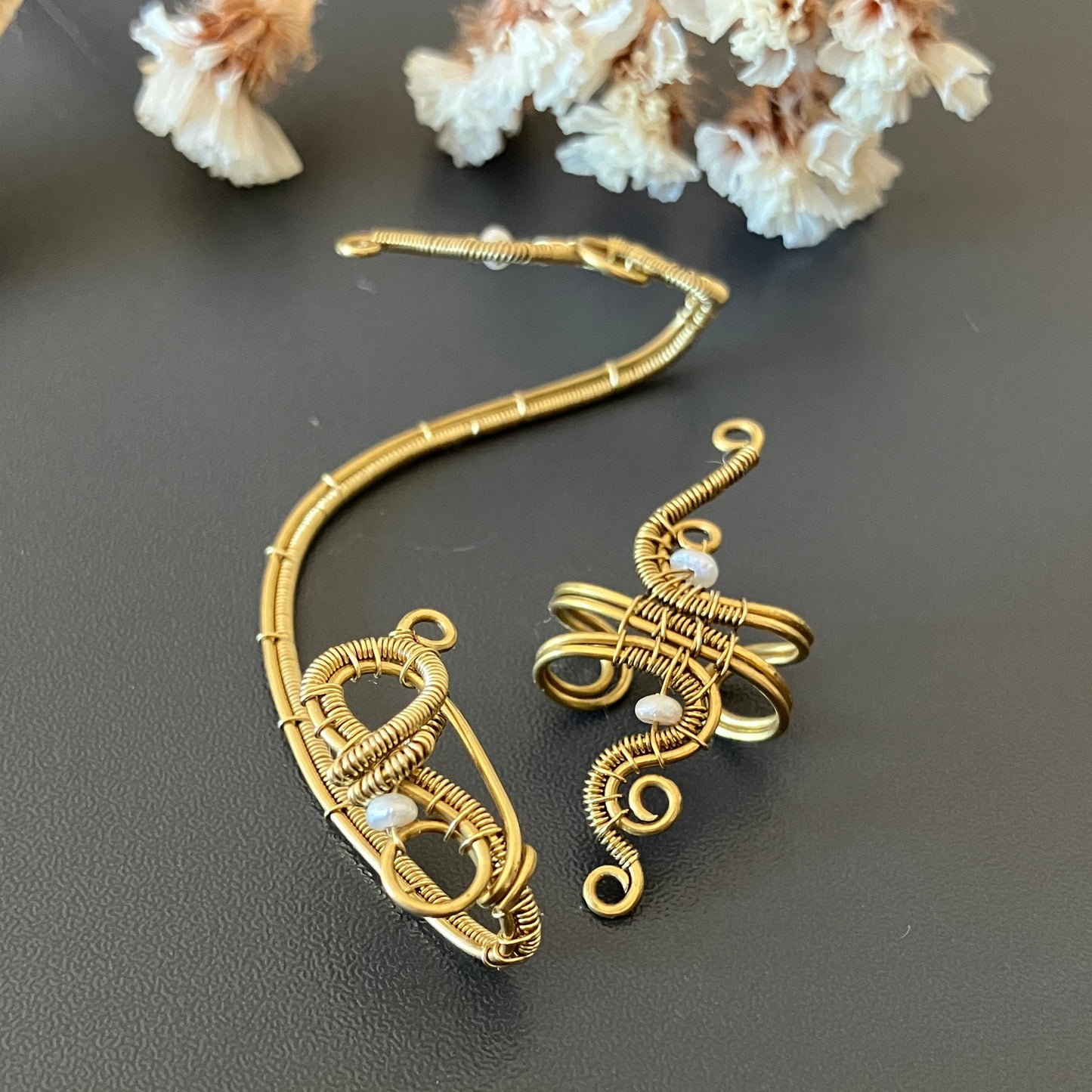 KOMOREBI Brass and pearl bundle