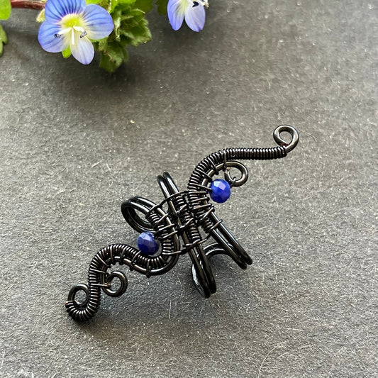 Magic Garden black sodalite ear cuff