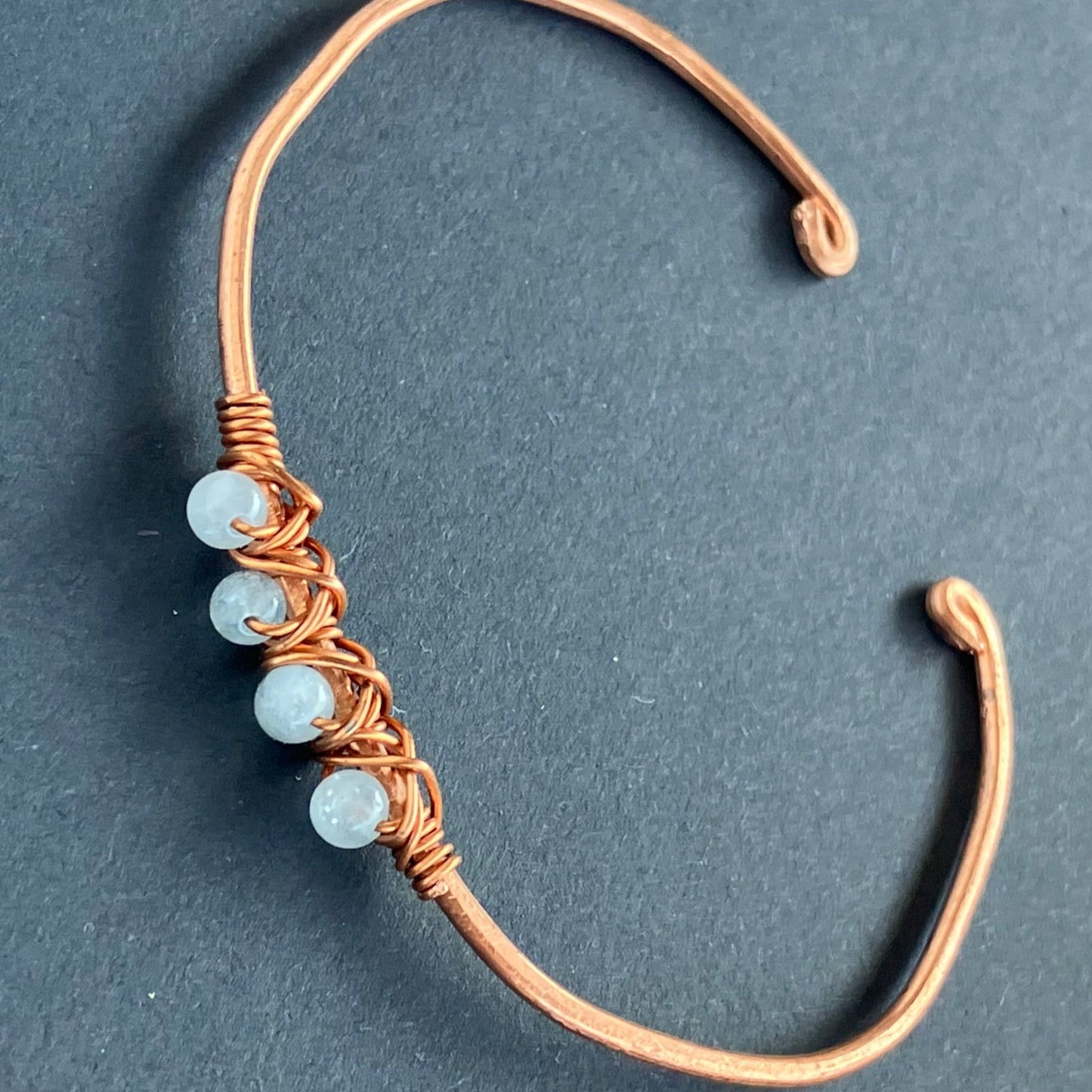 WILDFLOWER copper aquamarine bracelet