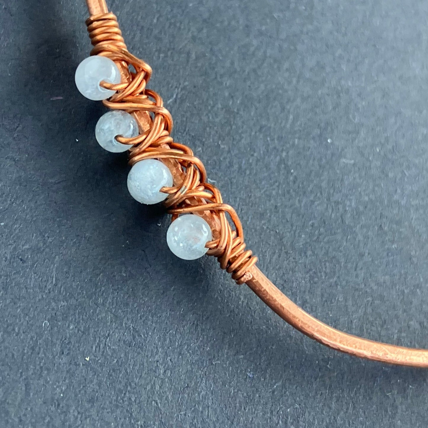 WILDFLOWER copper aquamarine bracelet