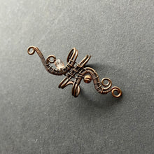 Load image into Gallery viewer, WILDFLOWER copper pale pink ear cuff
