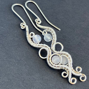 WILDFLOWER sterling silver rosequartz earrings