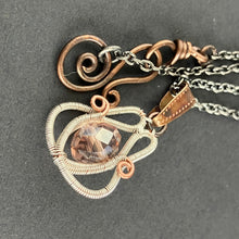 Load image into Gallery viewer, WILDFLOWER silverplated copper pale pink necklace
