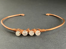 Load image into Gallery viewer, WILDFLOWER copper rosequartz bracelet
