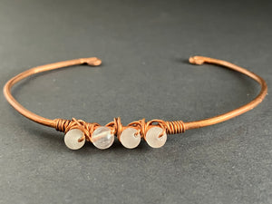 WILDFLOWER copper rosequartz bracelet