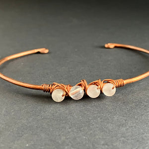 WILDFLOWER copper rosequartz bracelet