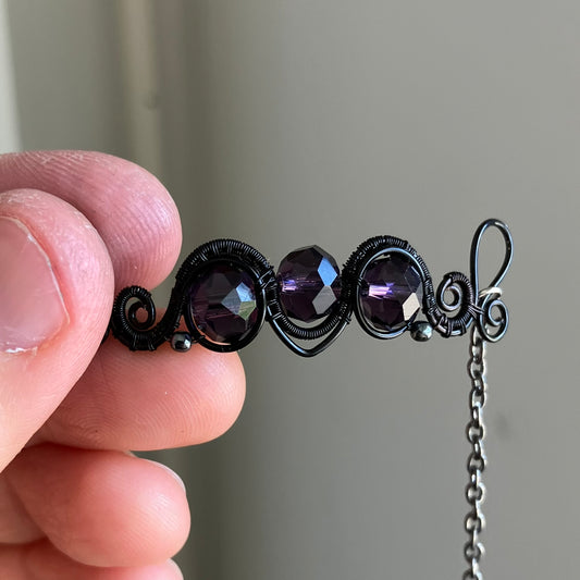 Black and purple necklace