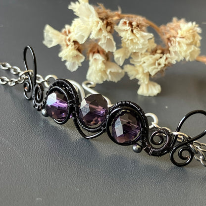 Black and purple necklace