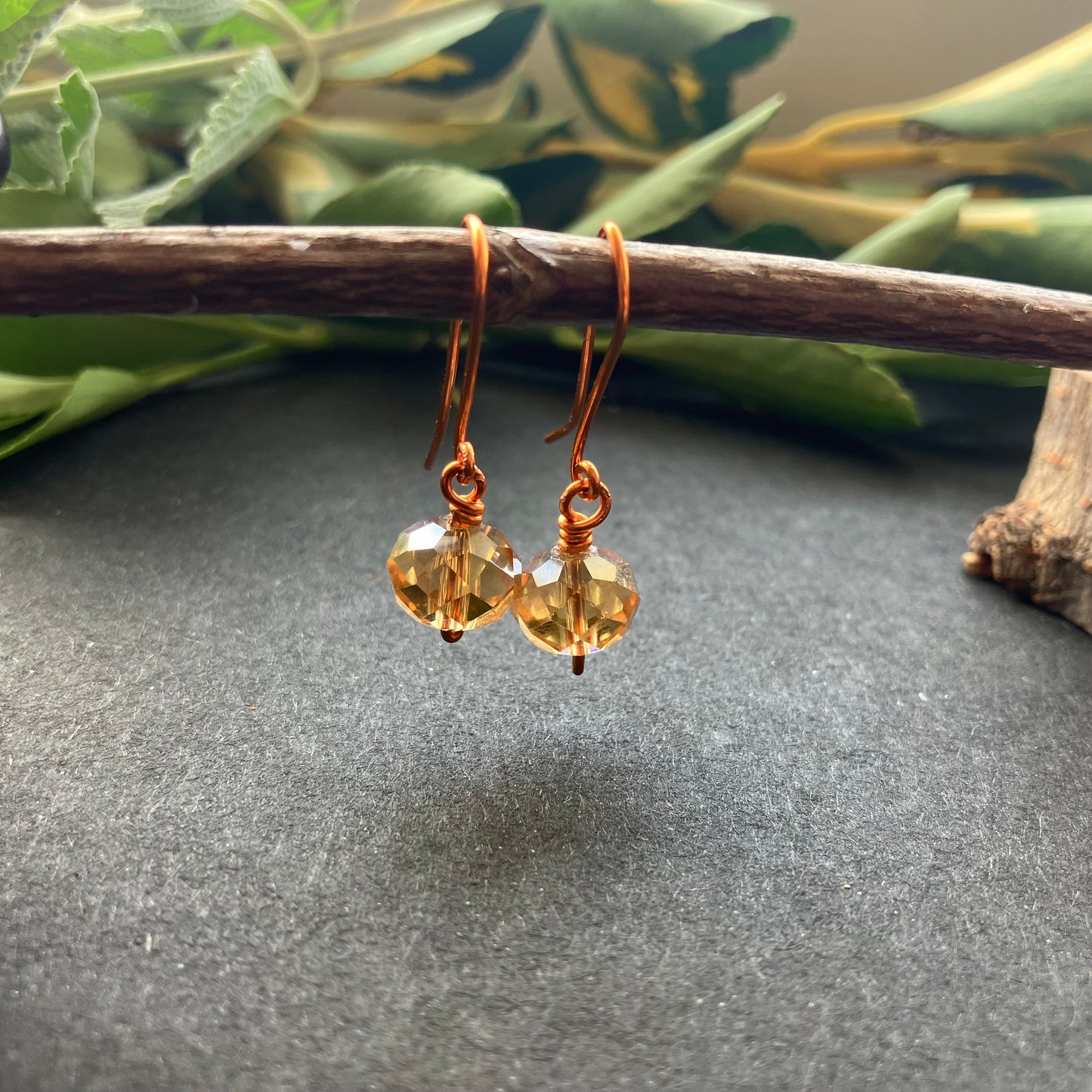 Small copper earring