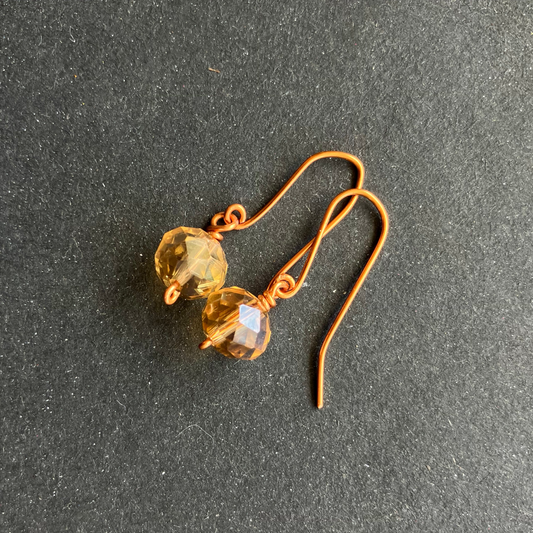 Small copper earring