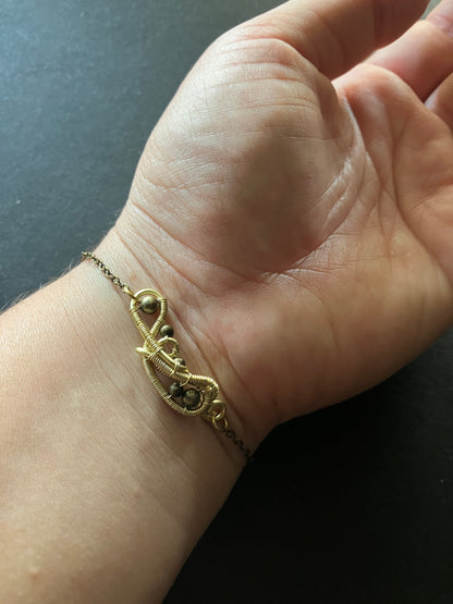 BASICS  - brass chain bracelet