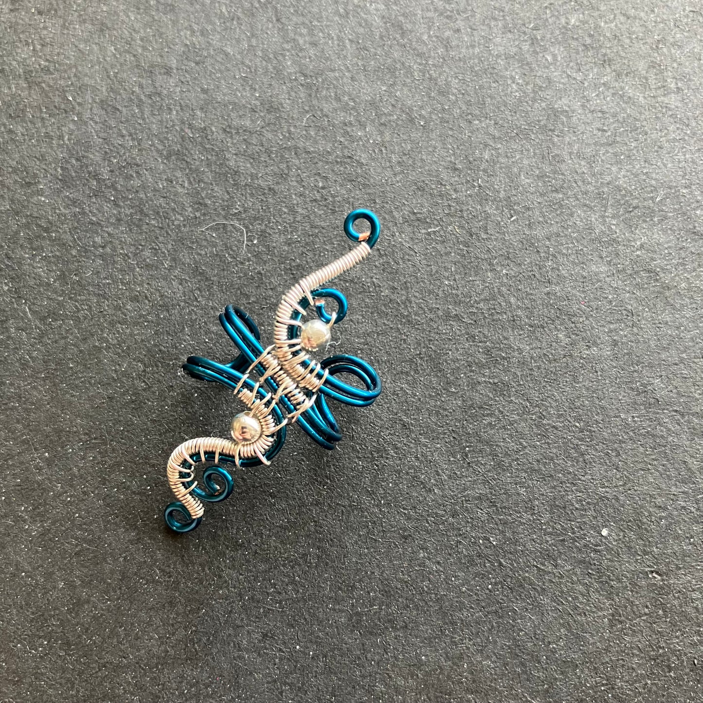 JOURNEY blue and silver ear cuff