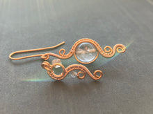 Load image into Gallery viewer, Asymmetrical copper earrings
