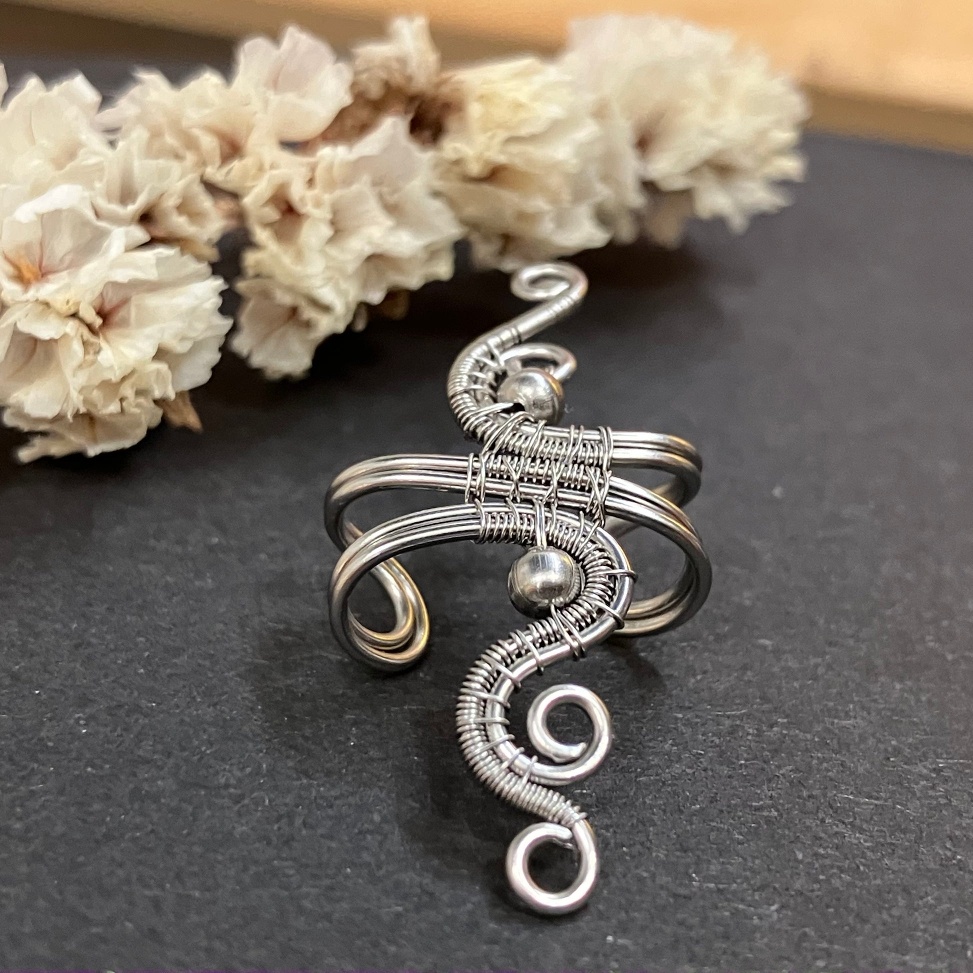 Stainless steel no piercing ear cuff