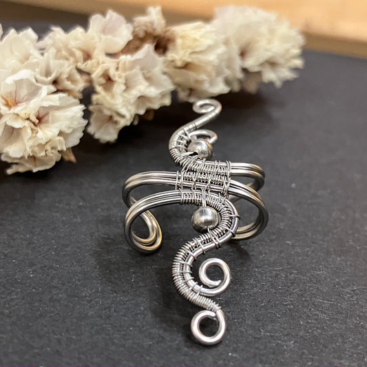 Stainless steel no piercing ear cuff