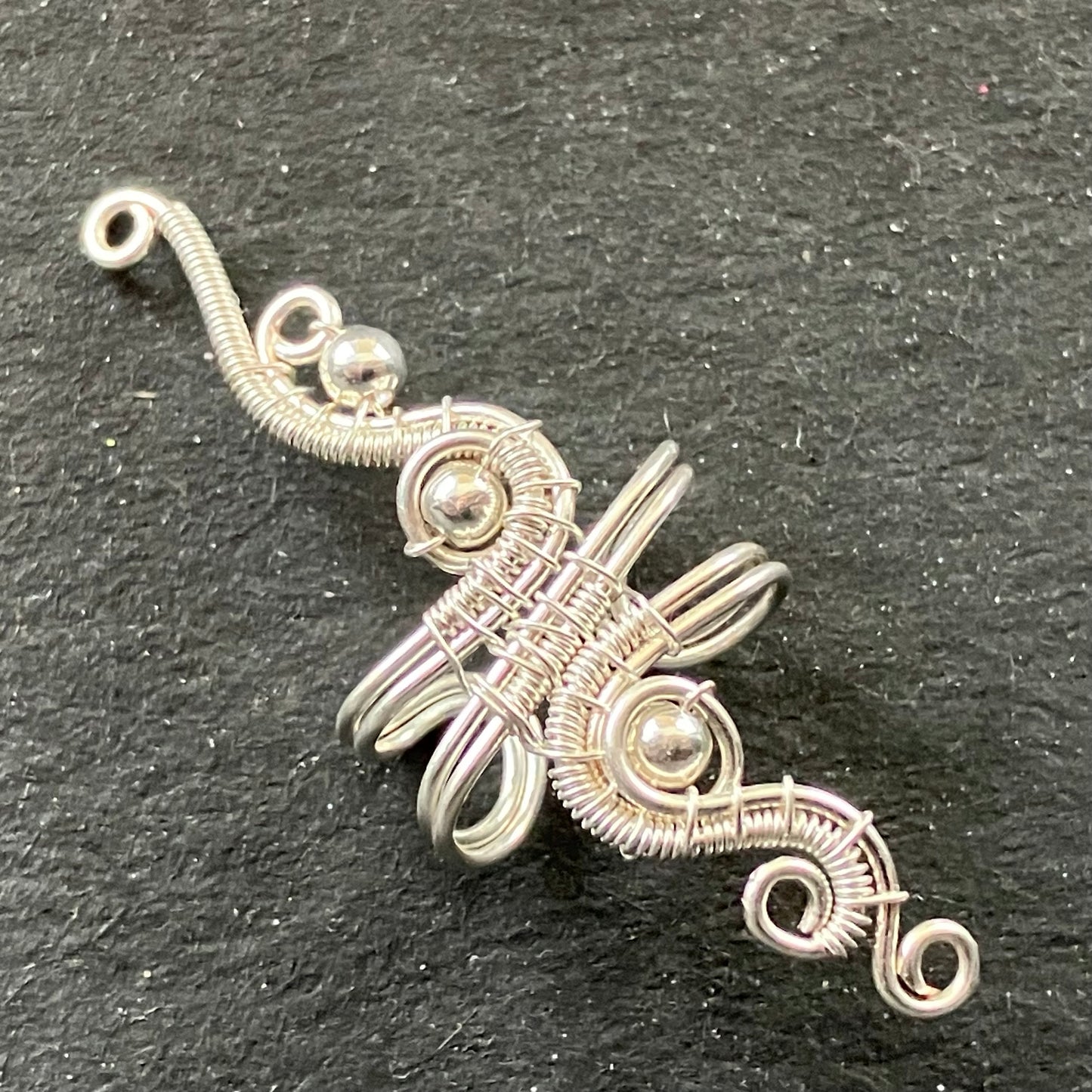 silver plated big ear cuff