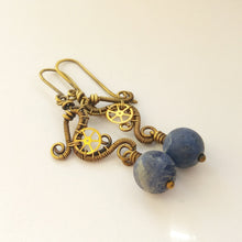 Load image into Gallery viewer, NEPTUN PRINCESS steampunk earrings
